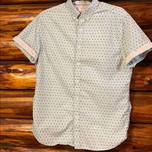 Denim&flowers button down